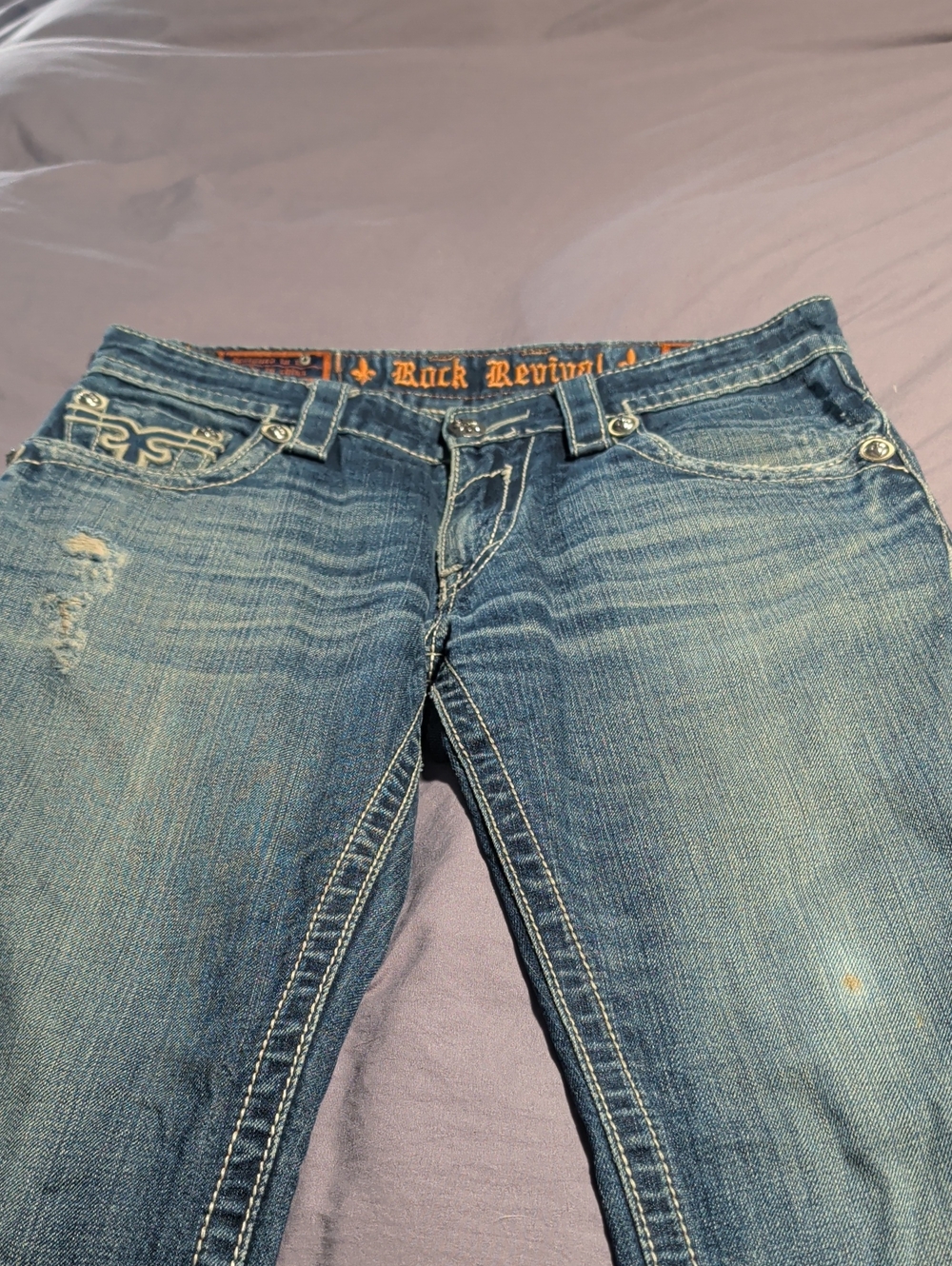 31x32 Rock Revival Men’s Medium Blue Straight Fit Jeans